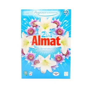 Універсальний порошок для прання Almat з пом'якшувачем Лілія й Лотос 2,6 кг (40 прань) Універсальний порошок для прання Almat з пом'якшувачем Лілія й Лотос 2,6 кг (40 прань)