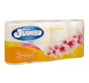 Туалетний папір Slonik Jumbo Smart двошаровий 8 рулонів