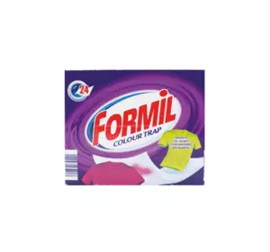 Серветки-пастка кольору для прання Formil 24 шт Серветки-пастка кольору для прання Formil 24 шт