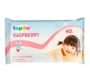 Дитячі вологі серветки Lupilu Raspberry 40 шт.