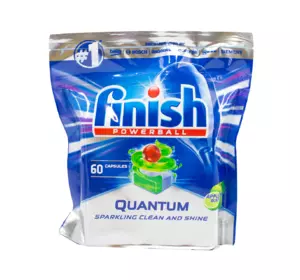 Таблетки для посудомийних машин Finish Quantum Apple & Lime 60 шт Таблетки для посудомийних машин Finish Quantum Apple & Lime 60 шт