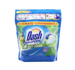 Гель-капсули для прання Dash 3в1 Anti-odore (49 прань)