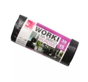 Пакети для сміття Bratek LDPE 35 л 15 шт Пакети для сміття Bratek LDPE 35 л 15 шт