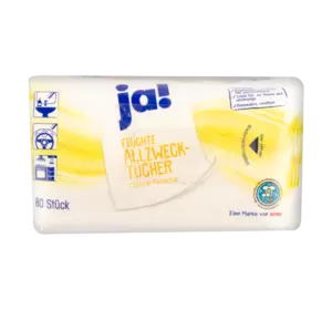 Вологі серветки Ja! Zitronen-Frische 80 шт. Вологі серветки Ja! Zitronen-Frische 80 шт.