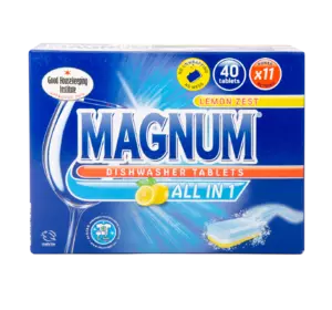 Таблетки для посудомийної машини Magnum All in 1 Lemon (40 штук) Таблетки для посудомийної машини Magnum All in 1 Lemon (40 штук)