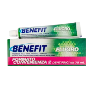 Зубна паста Benefit  Fluoro з фтором 2*75 мл Зубна паста Benefit  Fluoro з фтором 2*75 мл