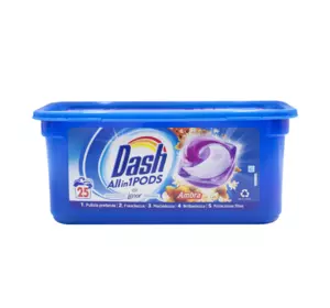 Гель-капсули для прання Dash 3в1 Ambra (25 прань)
