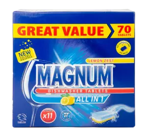 Таблетки для посудомийної машини Magnum All in 1 Lemon (70 штук)