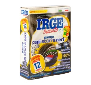 Серветки-пастка кольору для прання чорних речей IRGE 12 шт Серветки-пастка кольору для прання чорних речей IRGE 12 шт