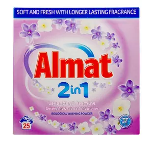 Універсальний порошок для прання Almat 2in1 Lavender & Jasmine 1,87 кг (25 прань) Універсальний порошок для прання Almat 2in1 Lavender & Jasmine 1,87 кг (25 прань)