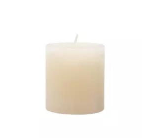 Свічка циліндрична Candlesense Decor Rustic молочно-біла 75*70 (33 год)