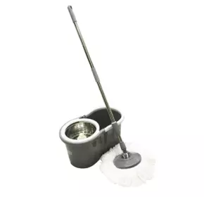 Швабра-моп IRGE Super + відро з металевою корзиною з автоматичним віджимом (центрифуга) 17 л Швабра-моп IRGE Super + відро з металевою корзиною з автоматичним віджимом (центрифуга) 17 л