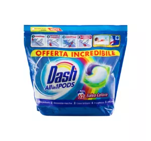 Гель-капсули для прання Dash 3в1 Color (62 прання)