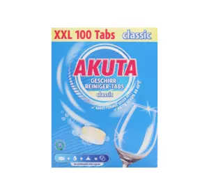 Таблетки для посудомийної машини Akuta Classic XXL 100 шт Таблетки для посудомийної машини Akuta Classic XXL 100 шт